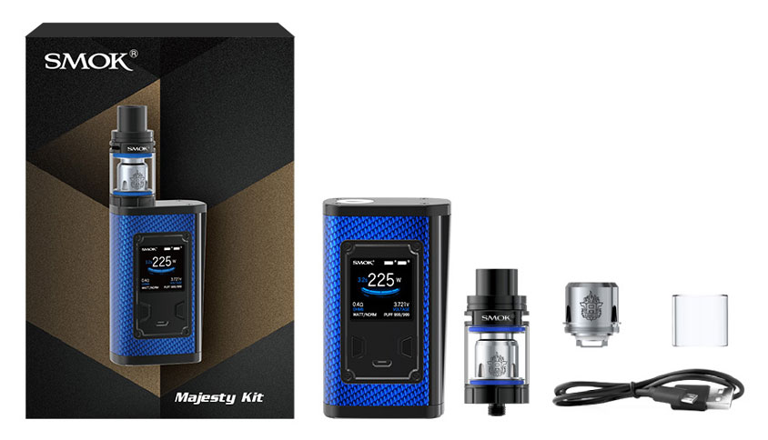 Комплектация SMOK Majesty Carbon Fiber + TFV8 X-Baby Kit
